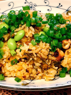 麻婆豆腐の素で簡単!タコの炊き込みご飯-レシピのメイン写真
