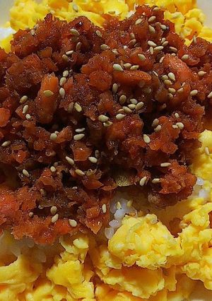 サーモンそぼろ丼-レシピのメイン写真