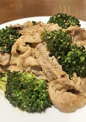 ブロッコリーと豚肉のソースマヨ炒め✨-レシピのメイン写真
