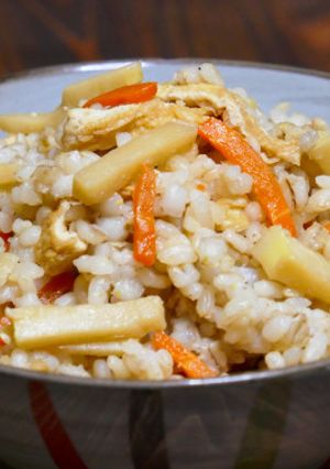残りご飯で☆重ね煮タケノコの混ぜご飯-レシピのメイン写真
