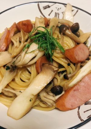 ソーセージとキノコの和風しそパスタ-レシピのメイン写真