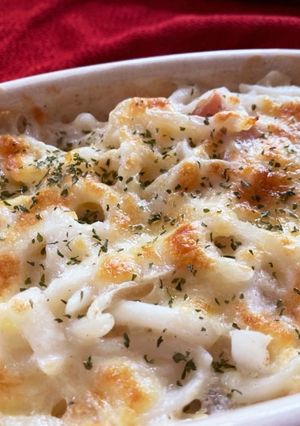 ダマにならず混ぜて簡単！グラタン風うどん-レシピのメイン写真
