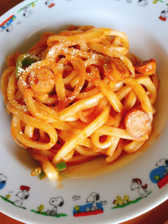 簡単!!うどんナポリタン-レシピのメイン写真