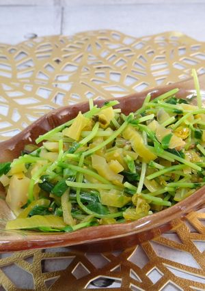 豆苗と高菜のナムル風-レシピのメイン写真