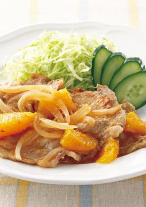 豚肉のしょうが焼き・オレンジ風味-レシピのメイン写真
