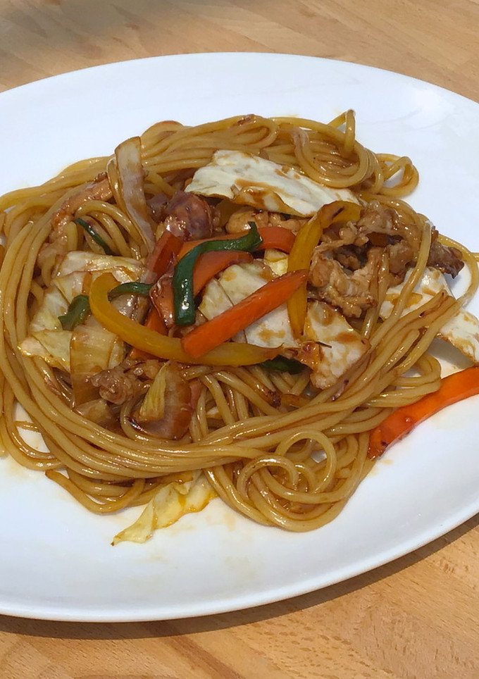 野菜炒め→焼きそば-レシピのメイン写真