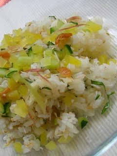 一人お昼に。真夏の混ぜご飯-レシピのメイン写真