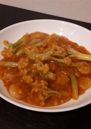 カリフローレエビチリ-レシピのメイン写真