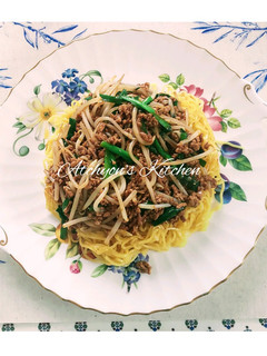 簡単!甘味が美味な肉味噌あんかけ焼きそば-レシピのメイン写真