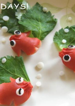 ウインナー飾り切り✿金魚✿（キャラ弁）-レシピのメイン写真