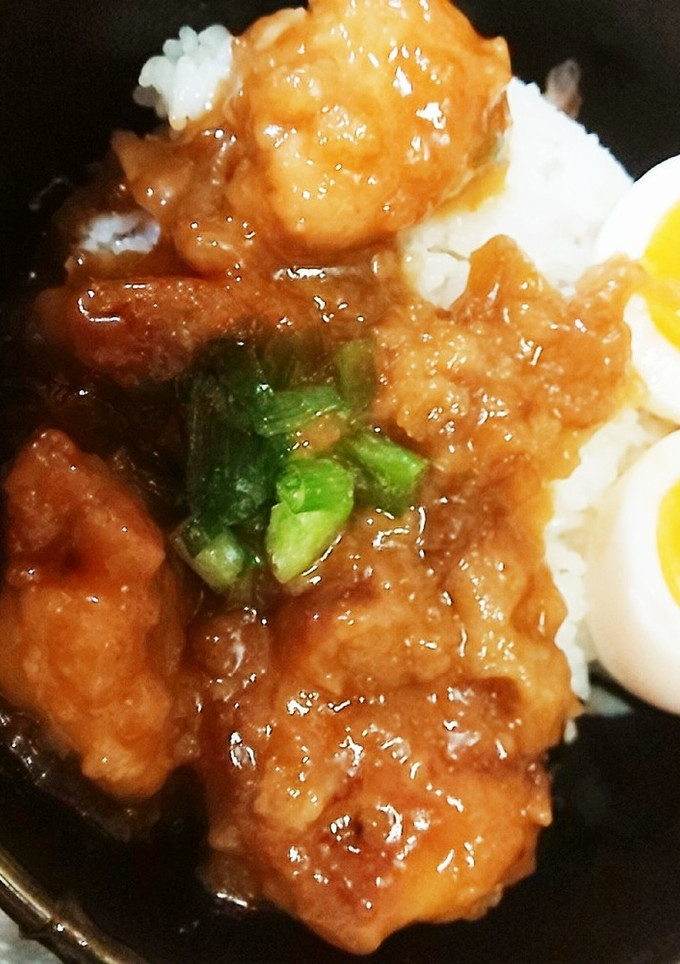 あんかけ唐揚げ丼　海苔弁風に-レシピのメイン写真