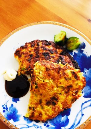 簡単！餃子のタネでキムチおやき-レシピのメイン写真