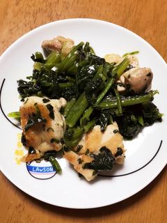 鶏もも肉とほうれん草のバター炒め-レシピのメイン写真