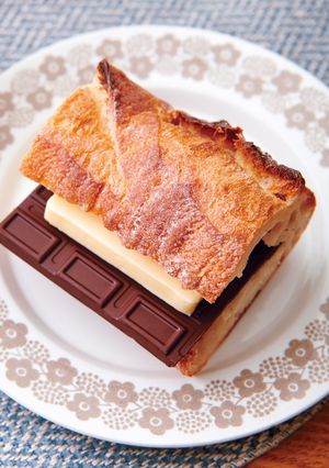 板チョコバターサンドイッチ-レシピのメイン写真