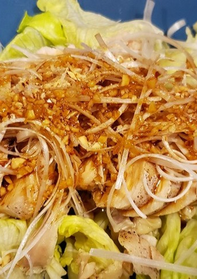 蒸し鶏のオイスターソースがけ-レシピのメイン写真