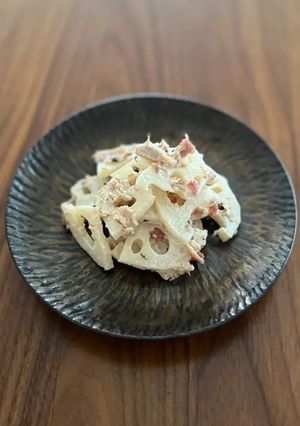 常備菜♪梅ツナマヨ蓮根-レシピのメイン写真