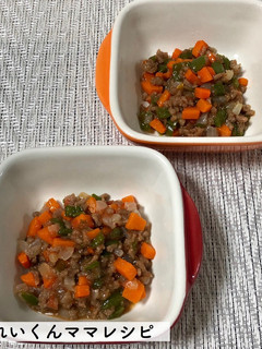 離乳食後期★ひき肉と野菜のトマト煮-レシピのメイン写真