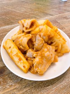 春の味!豚バラとたけのこのピリ辛炒め!-レシピのメイン写真