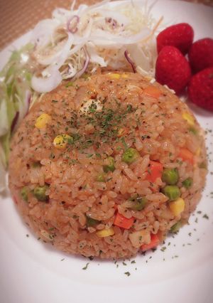 ★子供大好き♡ケチャップのチキンライス★-レシピのメイン写真