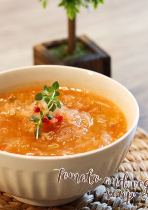 ダイエットに最適野菜トマトスープ✨-レシピのメイン写真
