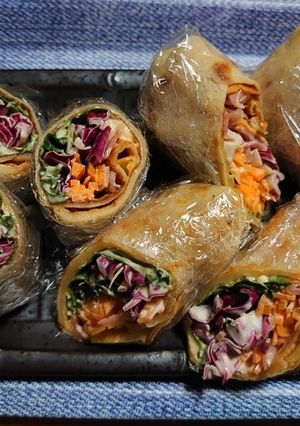 トルティーヤ風サラダ春巻き-レシピのメイン写真