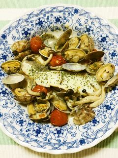 たらとあさりのアクアパッツァ-レシピのメイン写真