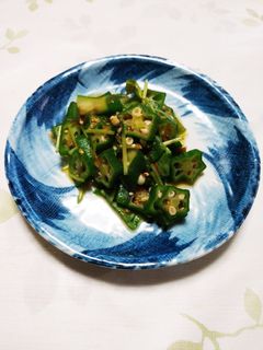 オクラと三葉の和え物-レシピのメイン写真