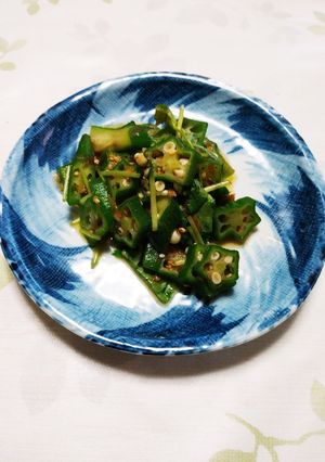 オクラと三葉の和え物-レシピのメイン写真