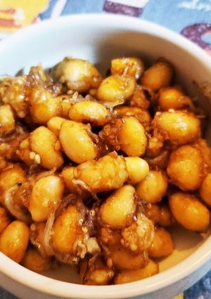 簡単！外カリッと中ほっくり♪大豆の甘辛-レシピのメイン写真