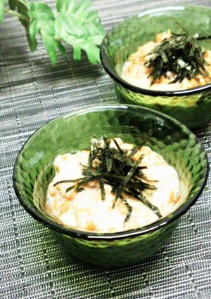☆酢納豆になめ茸ときざみ海苔☆-レシピのメイン写真