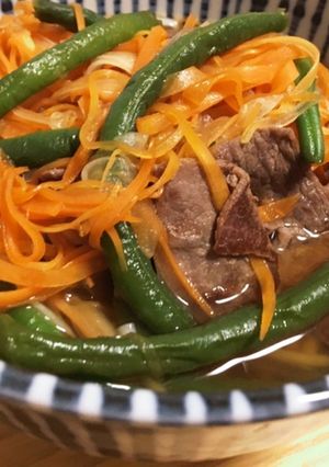 野菜たっぷりかさまし肉うどん-レシピのメイン写真