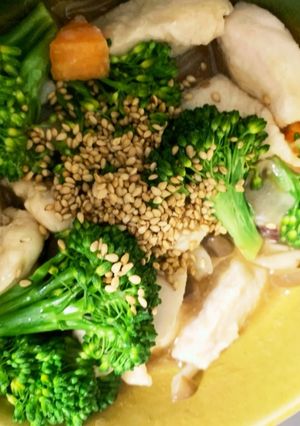 全てレンジ胸肉根菜ポン照り風蒸し煮-レシピのメイン写真