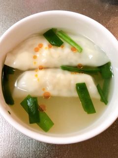 簡単水餃子スープ-レシピのメイン写真