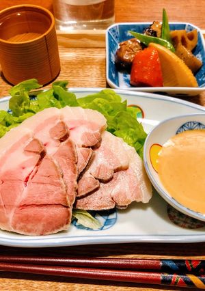晩酌女子向け★茹で豚のゴマ味噌マヨだれ-レシピのメイン写真