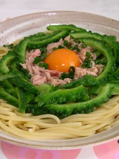 ゴーヤとツナの和風冷製パスタ-レシピのメイン写真