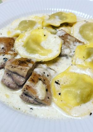 シチューミックスで簡単チキン・アルフレド-レシピのメイン写真