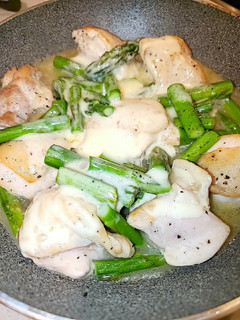 鶏肉とアスパラガスのチーズ蒸し焼き-レシピのメイン写真