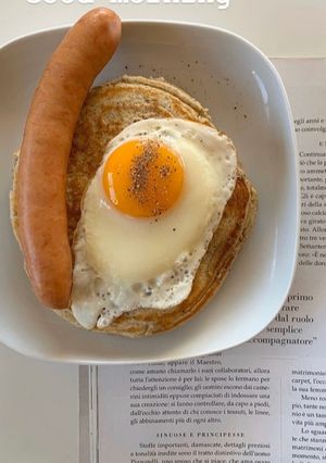 カフェの朝食風パンケーキ-レシピのメイン写真