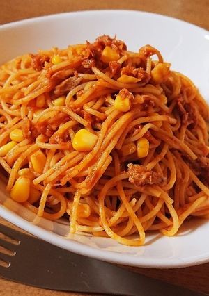 ツナとコーンのパスタ-レシピのメイン写真