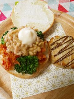 納豆キムチサンド-レシピのメイン写真