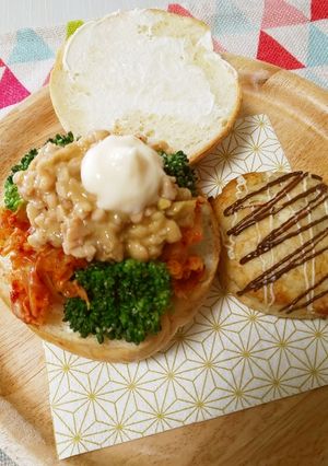 納豆キムチサンド-レシピのメイン写真
