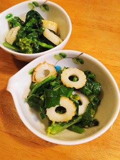 のらぼう菜の酢みそ和え♪-レシピのメイン写真