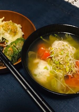 糖質限制　おから鶏団子野菜スープ-レシピのメイン写真
