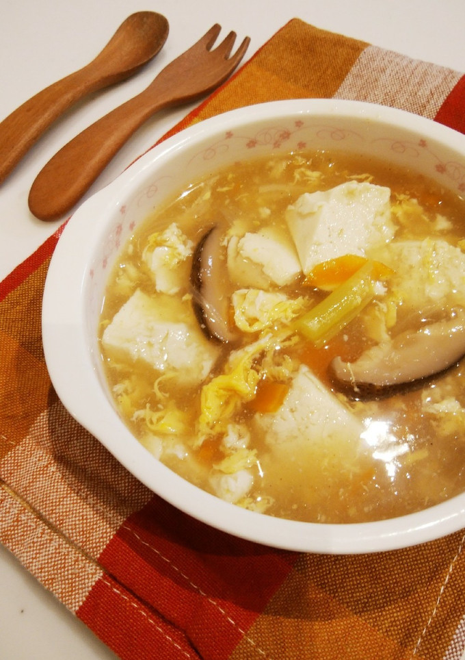 ふんわり卵と豆腐のとろみスープ-レシピのメイン写真