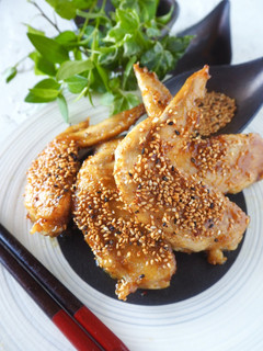 やみつき*鶏手羽先のカレー風味甘辛焼き-レシピのメイン写真