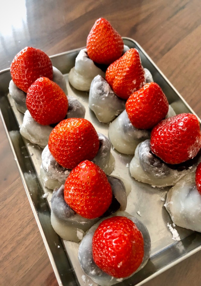 レンジで簡単いちご大福-レシピのメイン写真