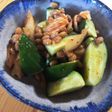 キムチ納豆きゅうりのおつまみ
