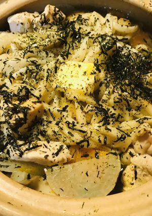 味噌＆バターでしあげる鶏肉＆野菜うどん鍋-レシピのメイン写真