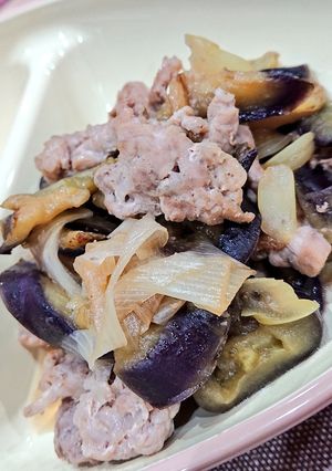 豚と茄子の味ぽん炒め煮-レシピのメイン写真
