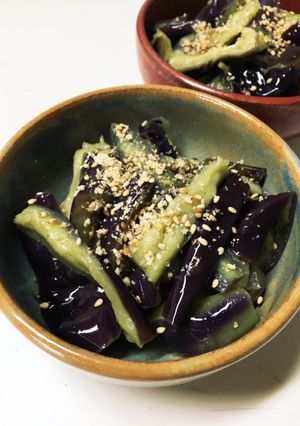 レンジで簡単！とろける「茄子のナムル」-レシピのメイン写真